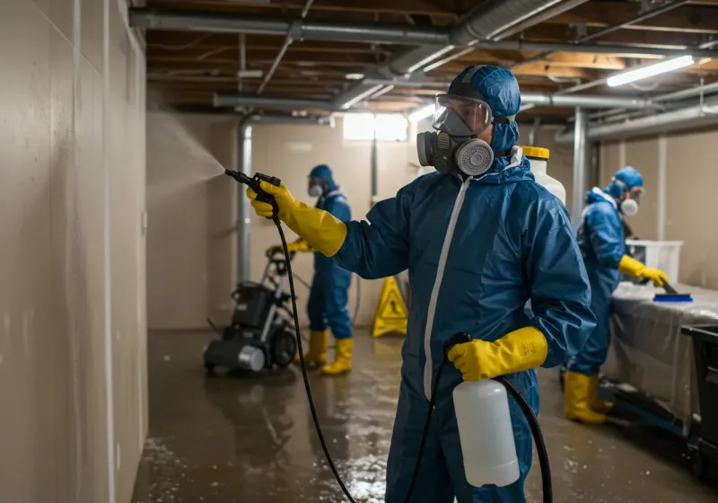 Basement Sanitization and Antimicrobial Treatment process in Butler, AL